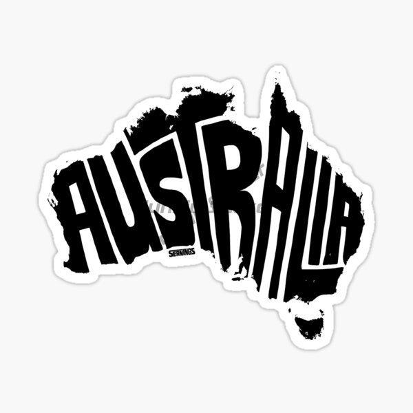 Car Accessories Australia - AUS Avustralya Bayrağı Haritası Kanguru Amblemi