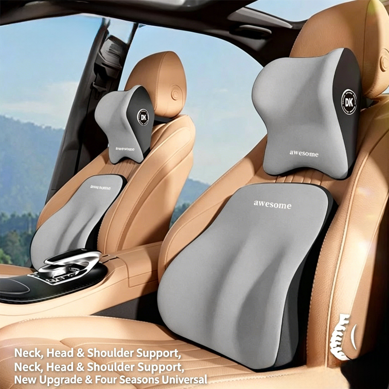 Car Seat Cushion Memory Foam - Araba Boyun Yastığı ve Bel Destek