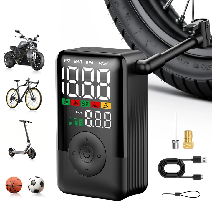 Car Portable Tire Inflator - Carsun Taşınabilir Dijital Lastik Şişirme Hava