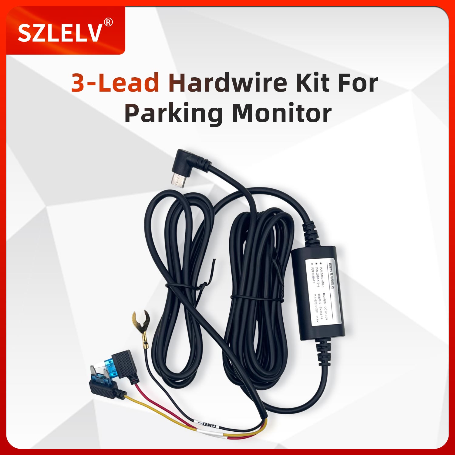 Car Dash Cam - 12 24V - 5V 2.5A Tip